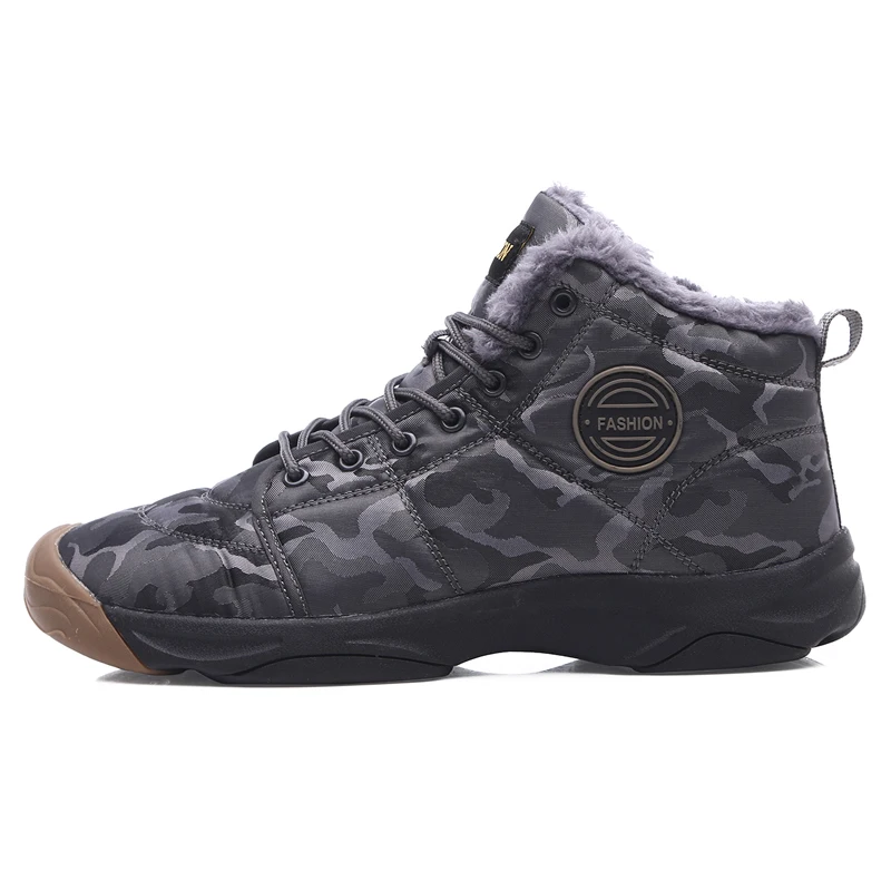 Leather Man Hiking Shoes Keep Warm Winter Shoes Wear-resistant Hunting Tourism Mountain Shoes Durable Waterproof Tactical Boots