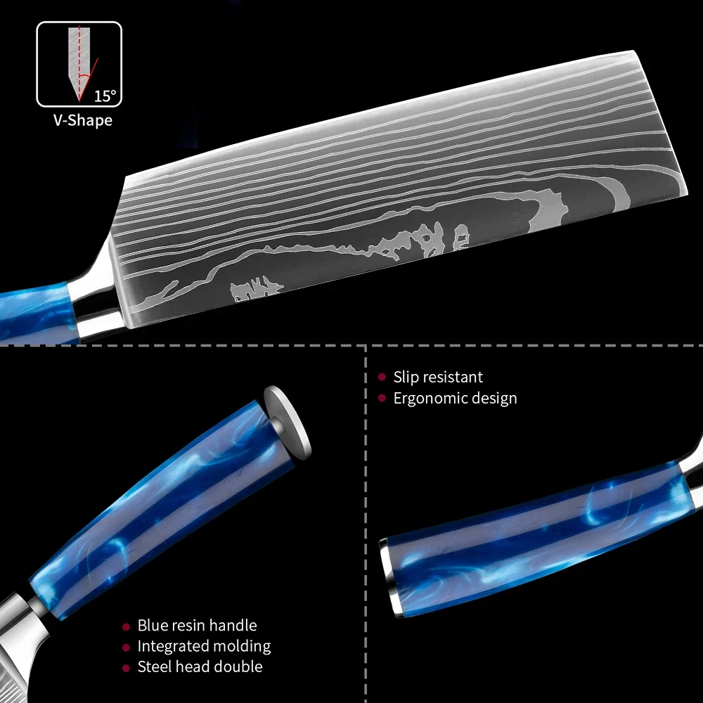 7-дюймовый бритвенный станок острый многоцелевой Профессиональный Азиатский нож