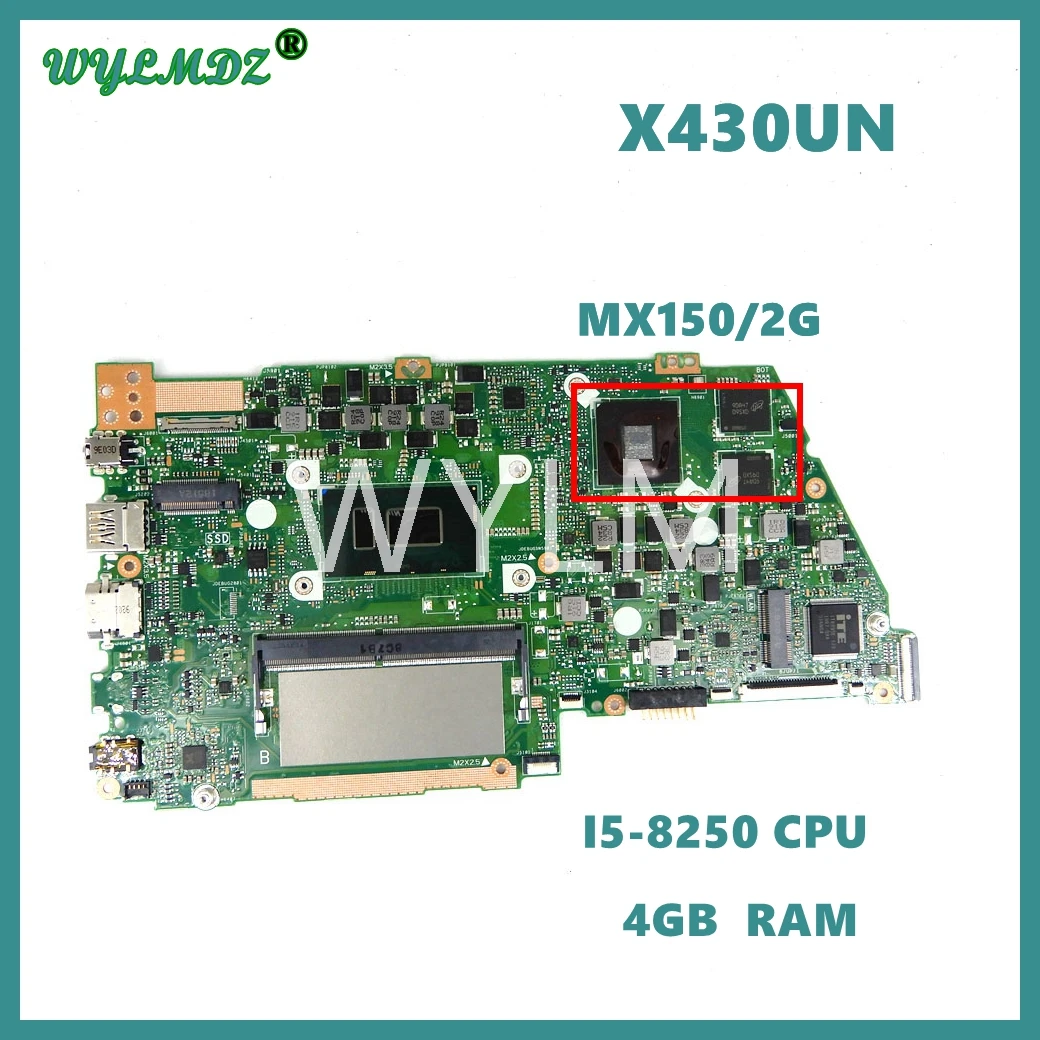 

Материнская плата X430UN i5-8250CPU 4 Гб RAM MX150/2G для ноутбука Материнская плата Asus VivoBook S14 S430 S430U X430U A430U S4300U