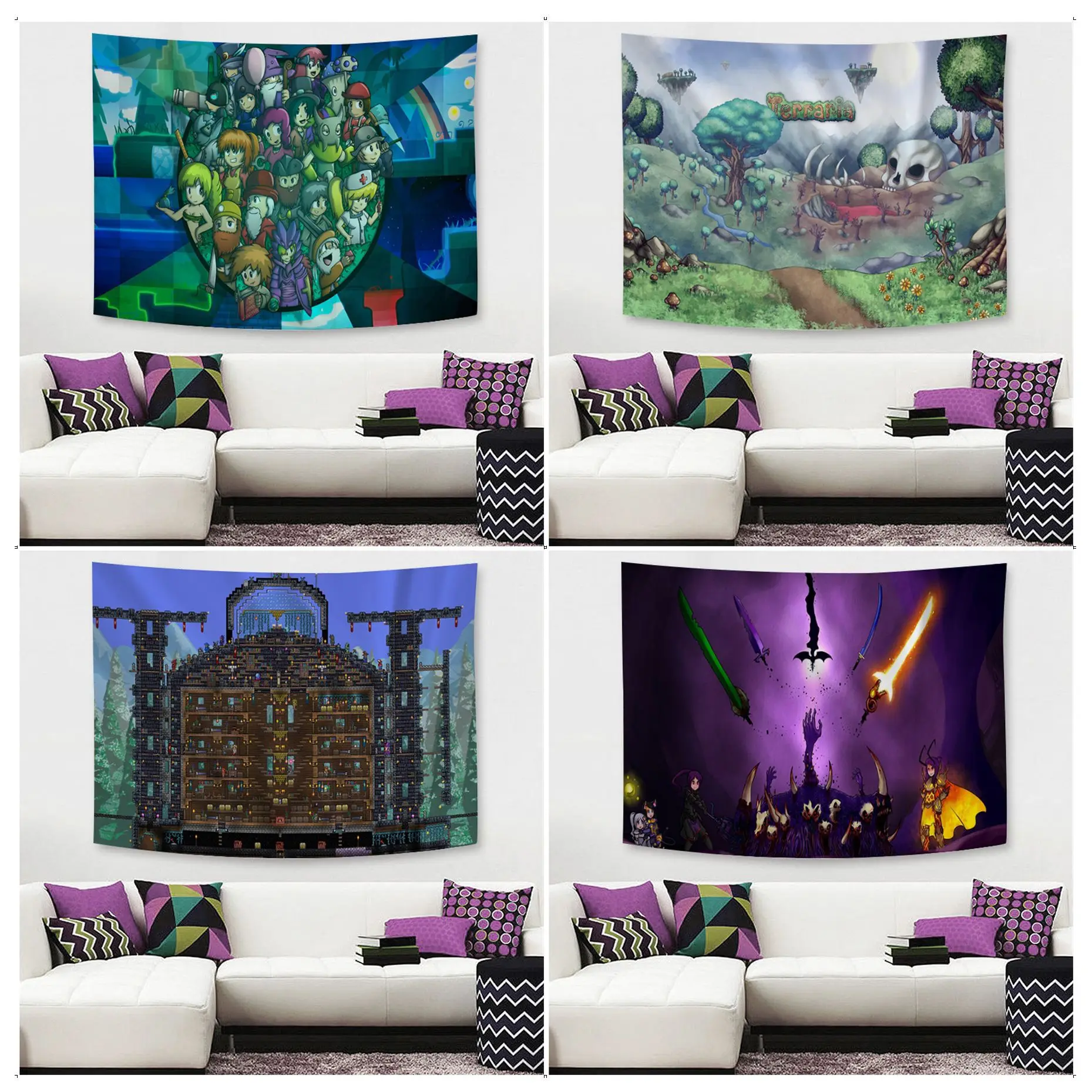

Terraria Wall Tapestry Art Science Fiction Room Home Decor Wall Art Decor