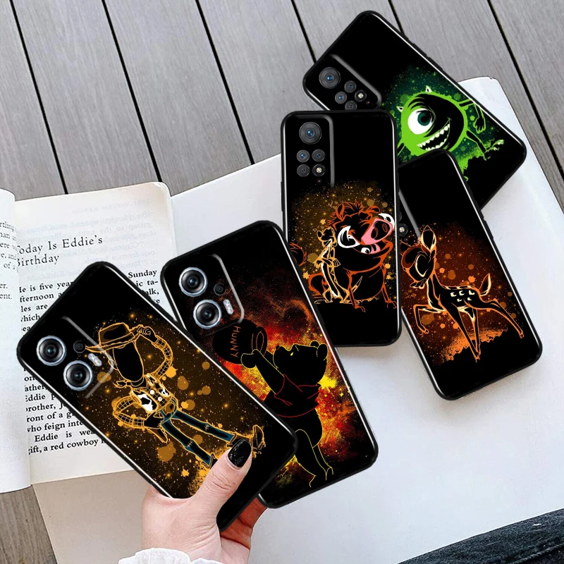 

Cartoon Art For Xiaomi Redmi Note 12 11 11T 10 9 8 7 6 5 4 Pro 5G 4G Silicone Soft Shockproof Black Phone Case Coque Capa Fundas