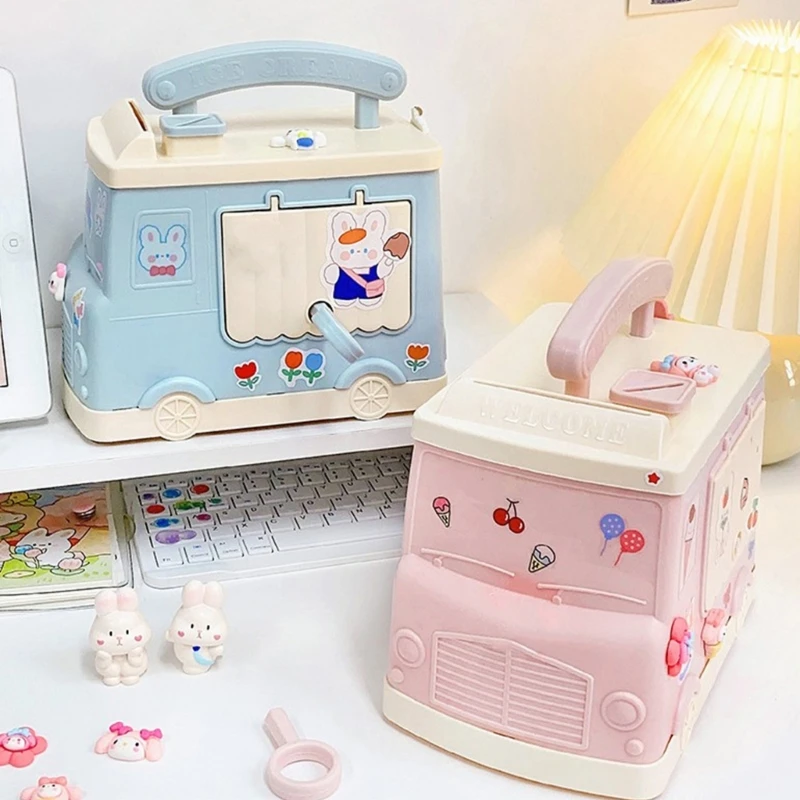 X6HD Детская копилка мультяшный автомобиль большая емкость PP восхитительный