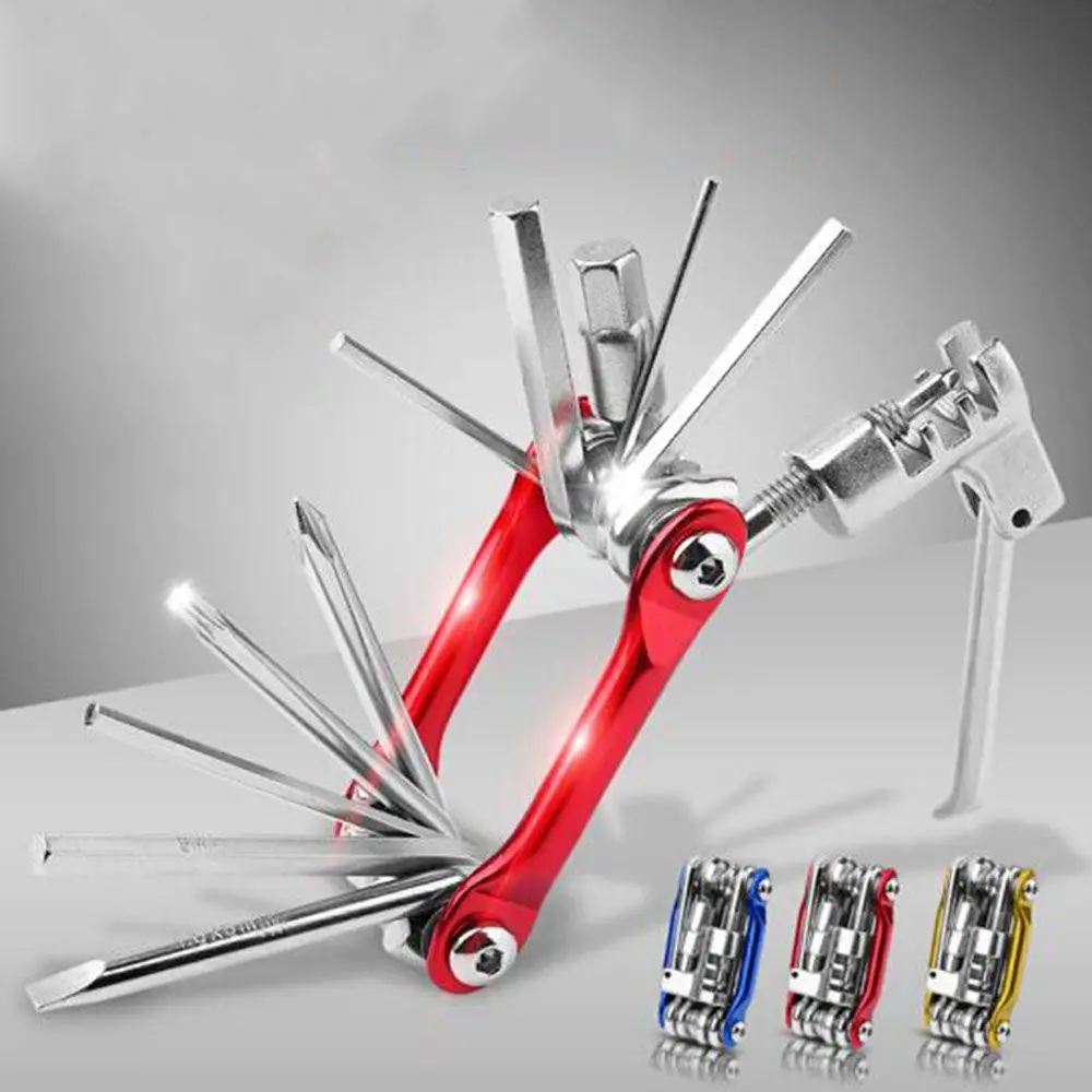 

Многофункциональный Набор для ремонта велосипеда 11 в 1, набор инструментов для ремонта велосипеда, гаечный ключ, спицы с шестигранной голов...