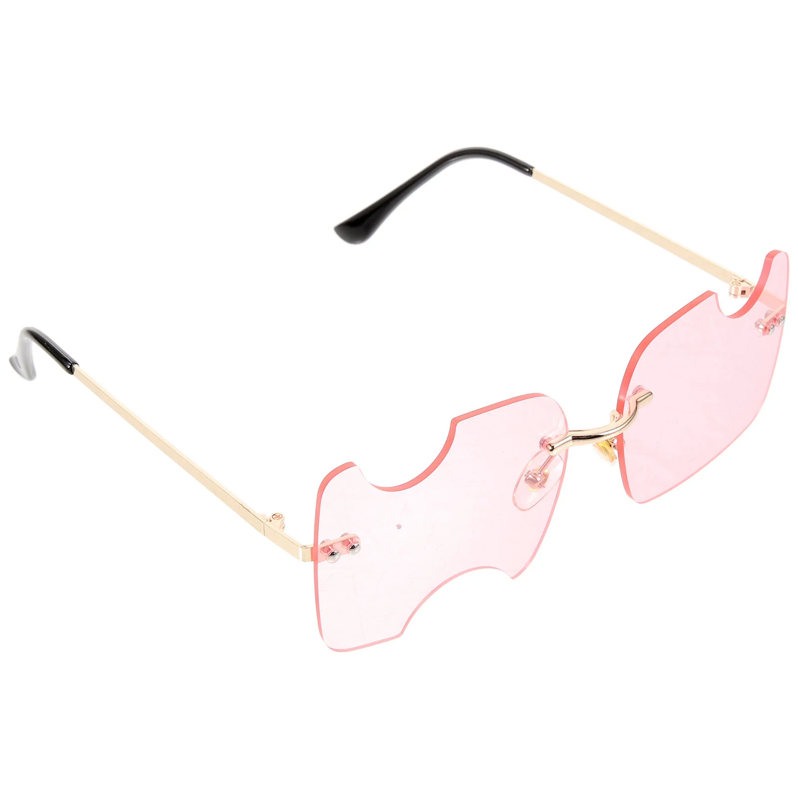 

Beach Rimless Sun Glasses Decorative Rimless Sunglasses Portable Party Eyeglasses