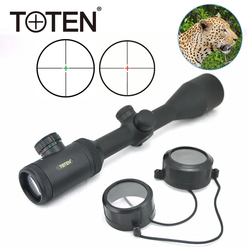 

TOTEN 3-9x44 Hunting Red Green Dot Rifle Scope Telescopic Sight Tactical Accessories Shooting Scope Optics For Ar15 M16 M4