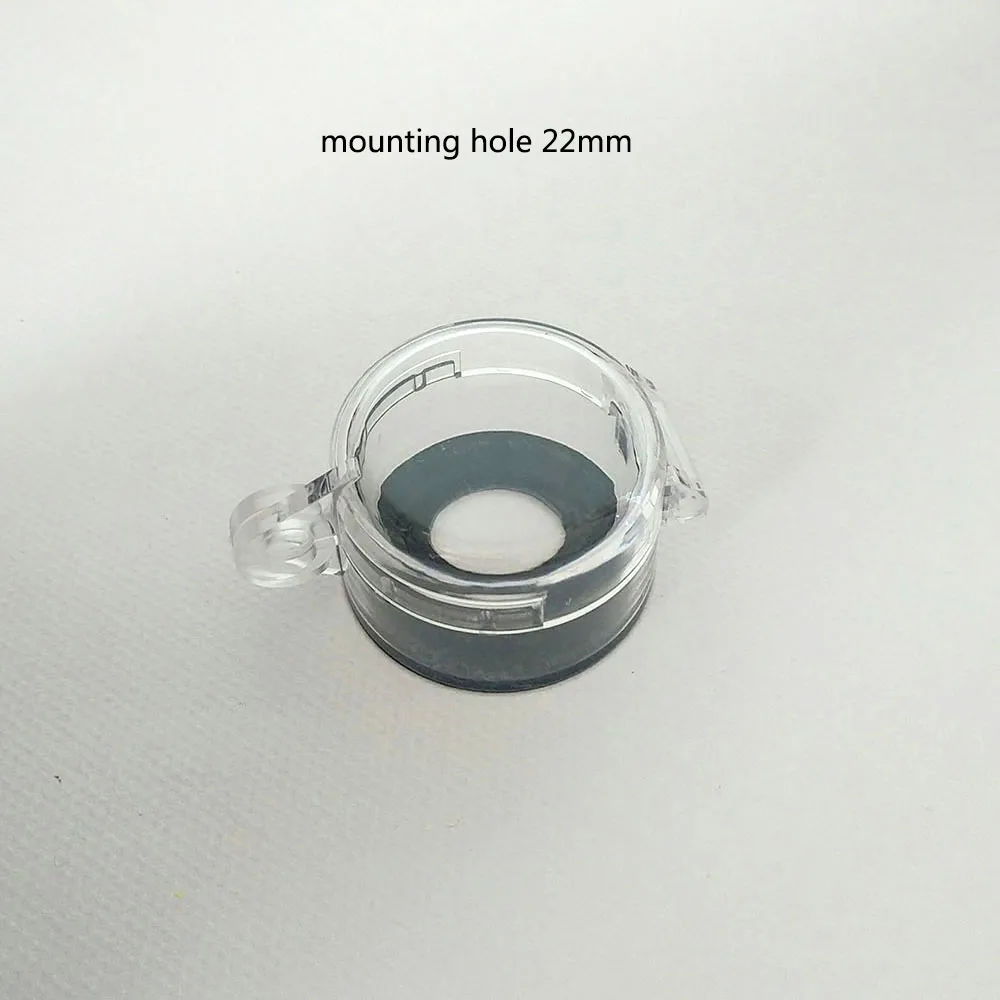 

30mm/22mm emergency pushbutton switch protection guard cover box transparent dust cover 50x32mm