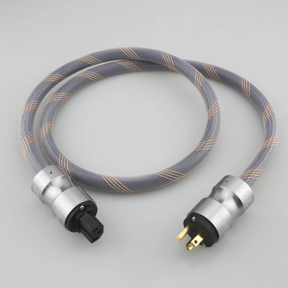 

Krell Audiophile OFC Hi-Fi Audio Power Cable US EU Schuko AC Main Supply Cord