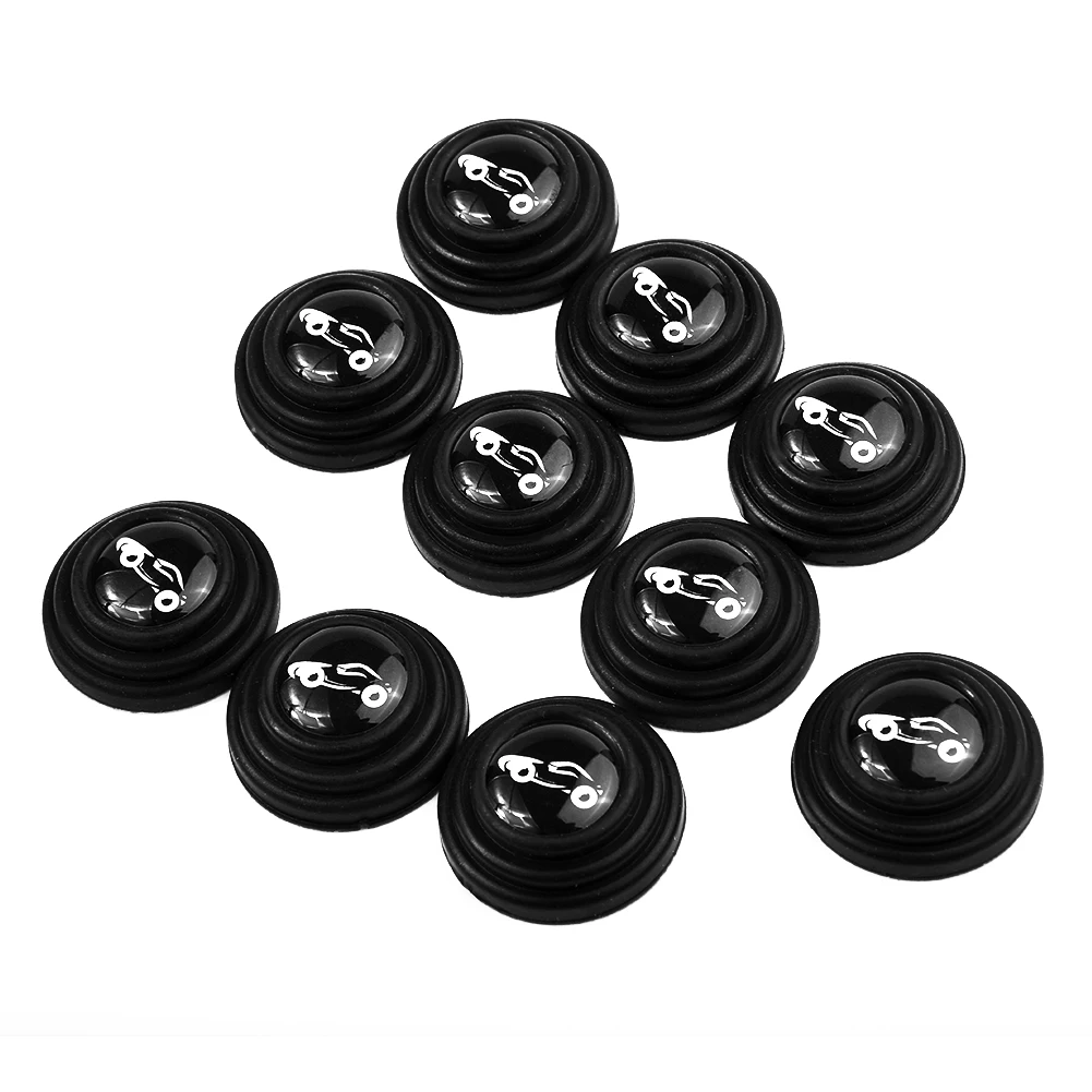 

New Easy Install Anti-collision Pad Car 2.8cm Diameter Car Hood Car Trunk 10PCS 2.8cm Car Door Pad Sound Insulation