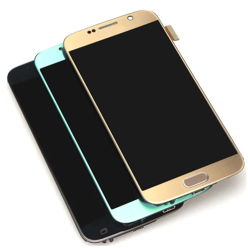 ЖК-дисплей 5 1 ''Super Amoled для SAMSUNG Galaxy S6 G920 G920F сенсорный экран с дигитайзером в