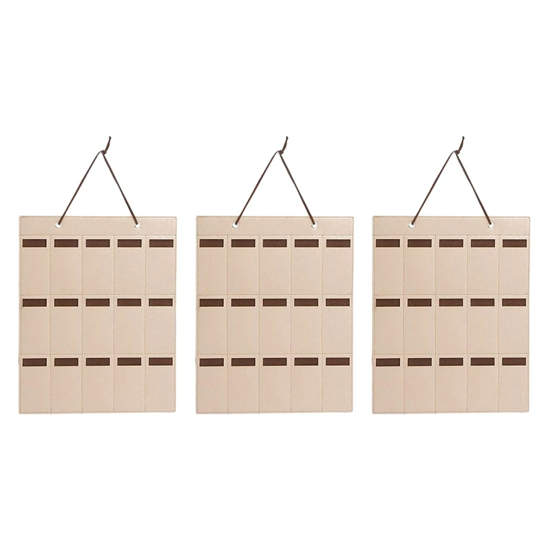

NEW-3X 15 Slot Eyewear Stand Holder For Sunglasses Glasses Storage Display Case Jewelry Tray Storage Box Chocolate Color