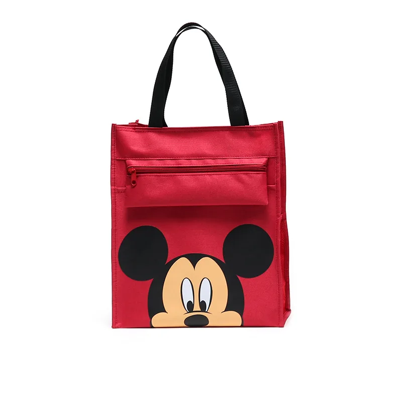

Disney Mickey Mouse Woman Shoulder Bag Schoolgirl Cartoon Cute Large Capacity Book Organizer Oxford Cloth Tote Bag Tutoring Bag
