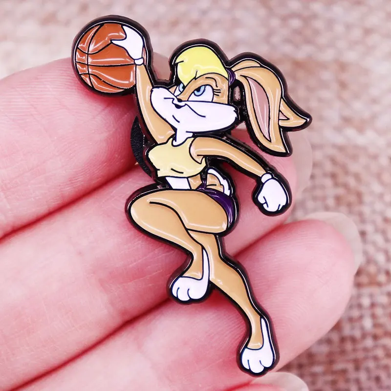 

XM-funny Children's movie Lola brooch clothes hat pin cartoon accessories gift copper metal badge