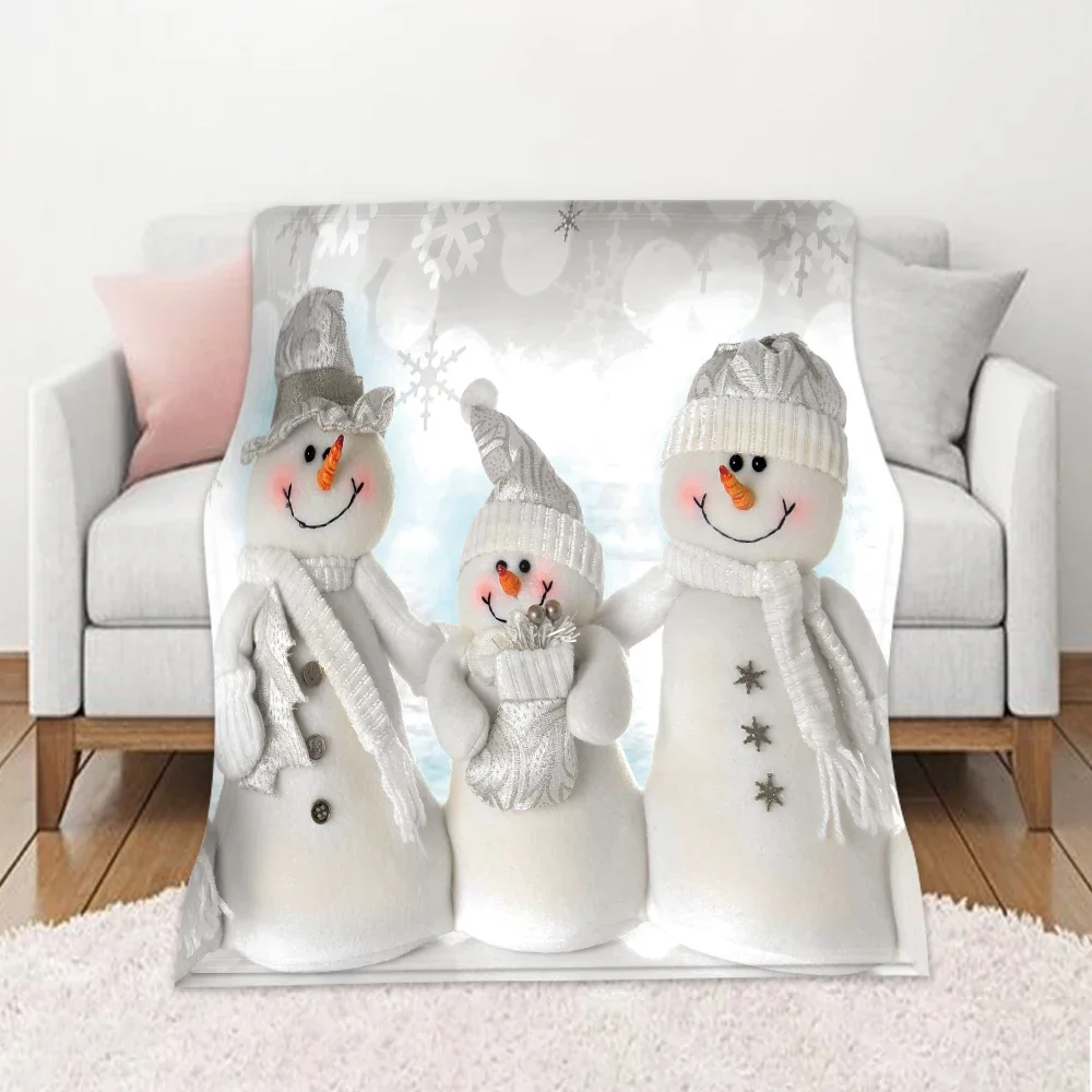 Одеяло красно-белое праздничное фланелевое одеяло со снежинками для зимы