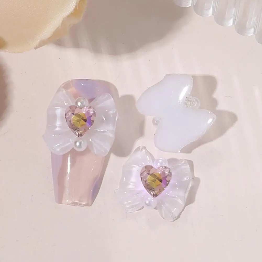 

10Pcs Stylish Luxury Dazzling 3D Manicure Decors Nail Decals Translucent Decorative