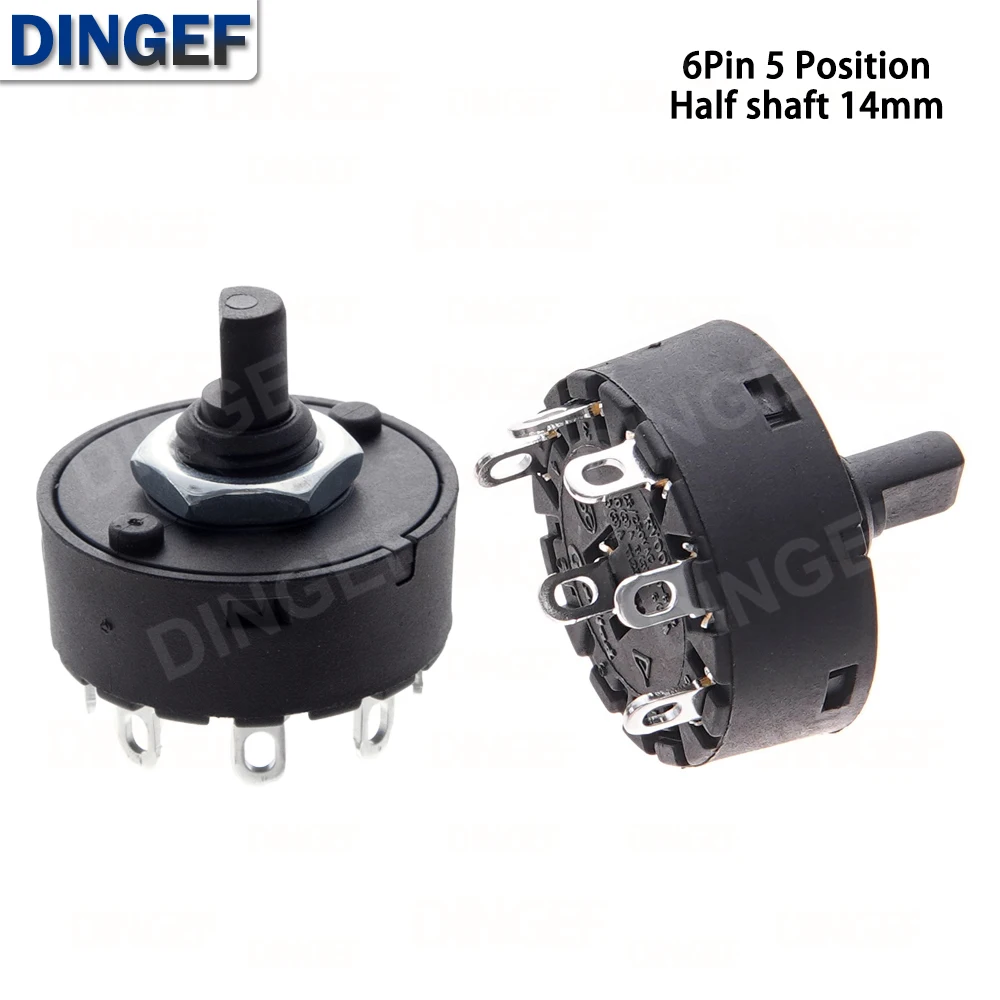 

Поворотный многопозиционный выключатель 6А для электроплиты