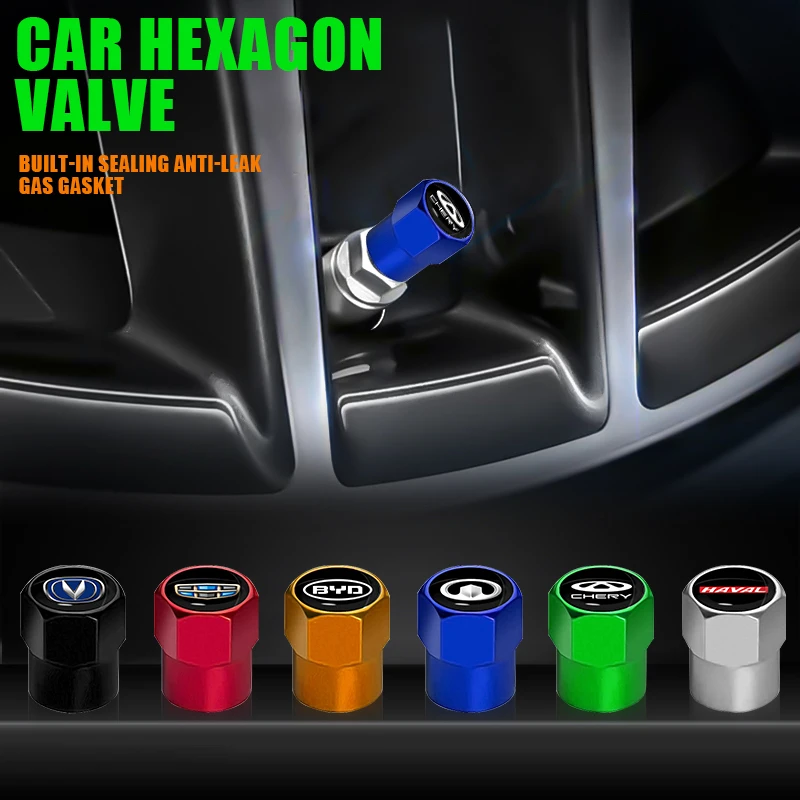 

4Pcs Anti-Theft Tire Valve Stem Caps for Chevrolet Cruze Captiva Equinox Spark Tahoe Aveo Camaro Lacetti Malibu SS Accessories