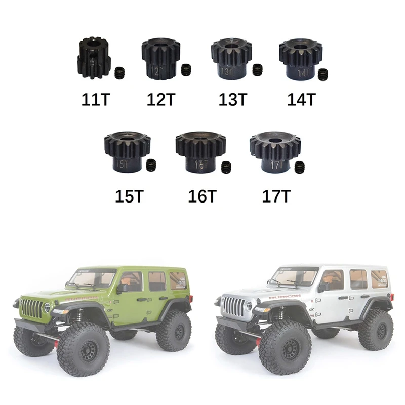 5 мм металлическая стальная шестерня двигателя для осевого SCX6 1/6 RC гусеничного