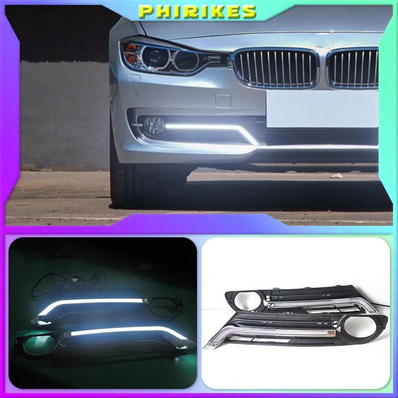 

1 комплект, светодиодные дневные ходовые огни для BMW 3 серии F30 F35 320 325 2013-2014