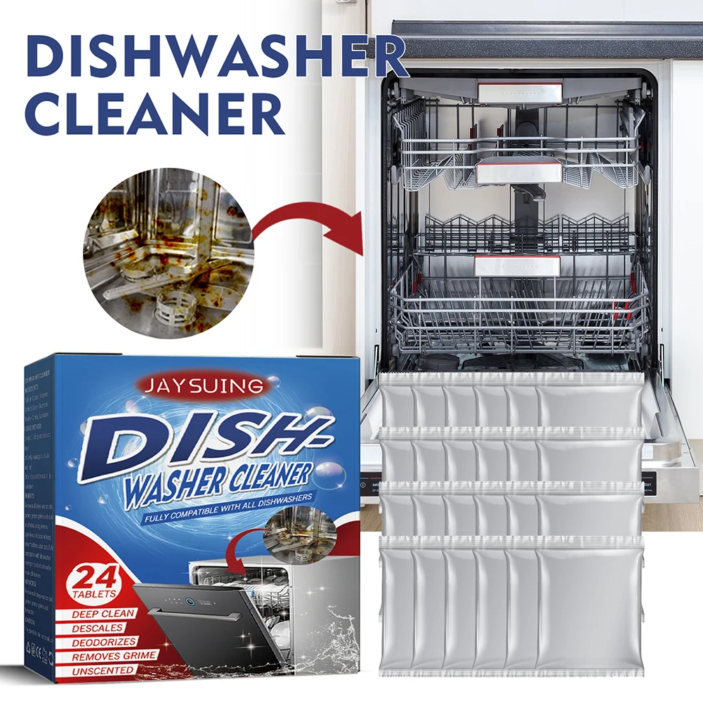 

Таблетки с моющим средством для удаления накипи, 24 упаковки