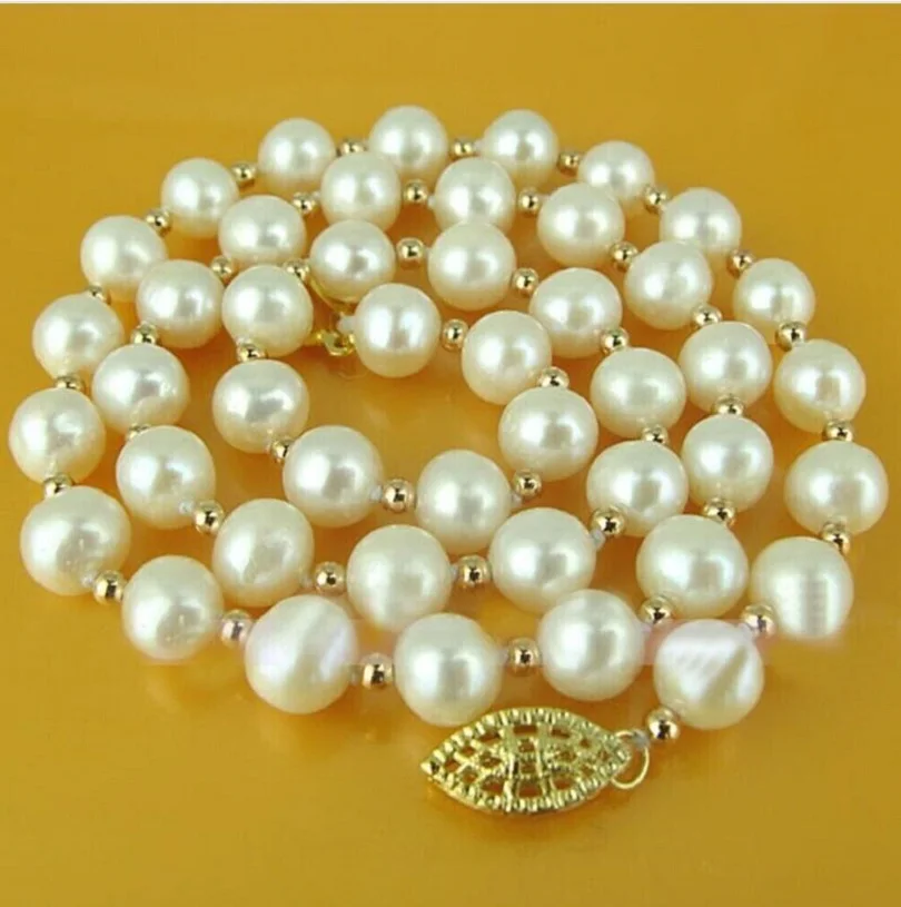 

Hot selling authentic AAAA+++9-10mm white AKOYA pearl necklace