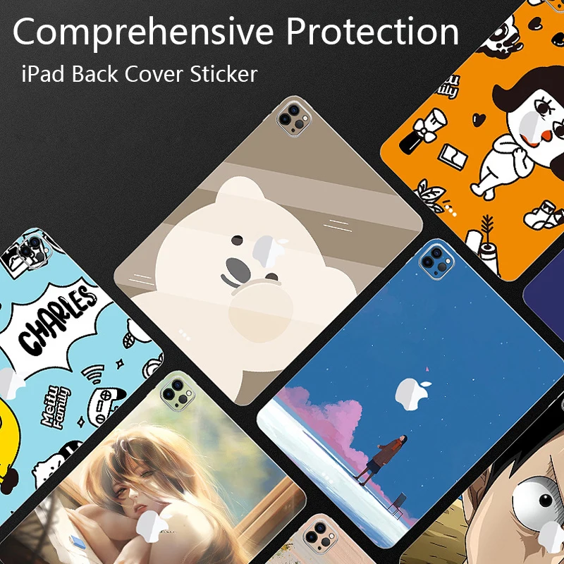 For iPad Skins Cover Sticker Pro 11 M1 M2 iPad 12.9" 2020 2021 2022 Back Skin Protective Film 3M Protection Stickers Waterproof