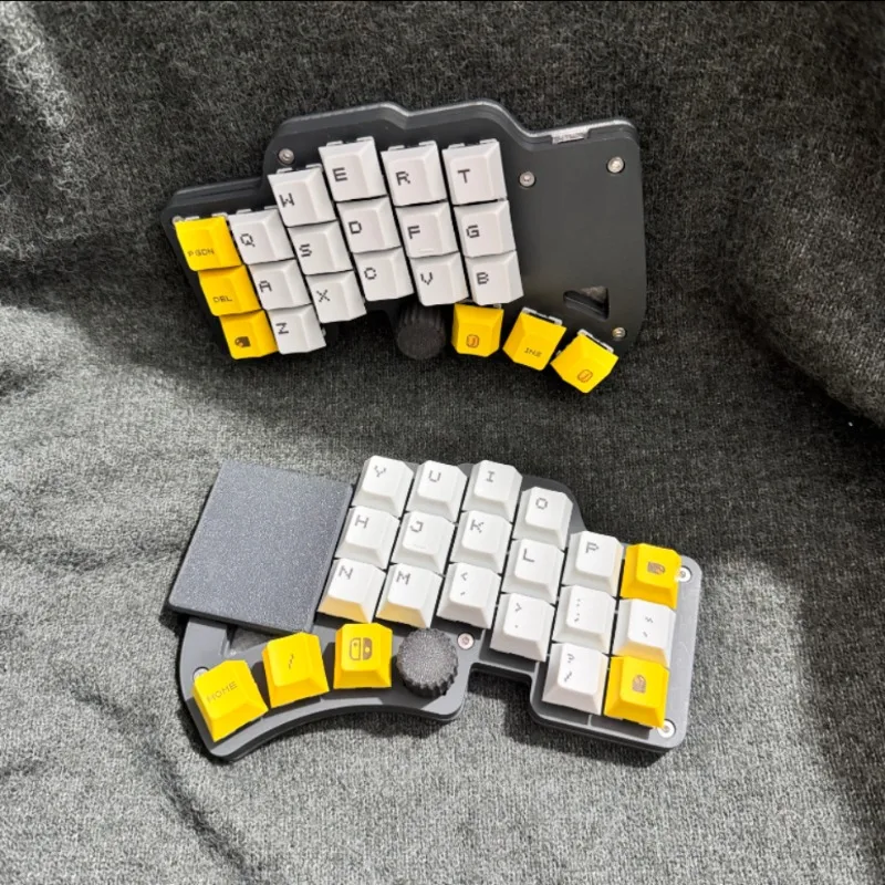 Фото Новый комплект клавиатуры Dilemma Max Split 3x6, изготовленная на заказ ось MX/choc, проводная одномодовая горячая замена, Fdm ручка, сенсорная панель, мышь, механический комплект «сделай сам» №1