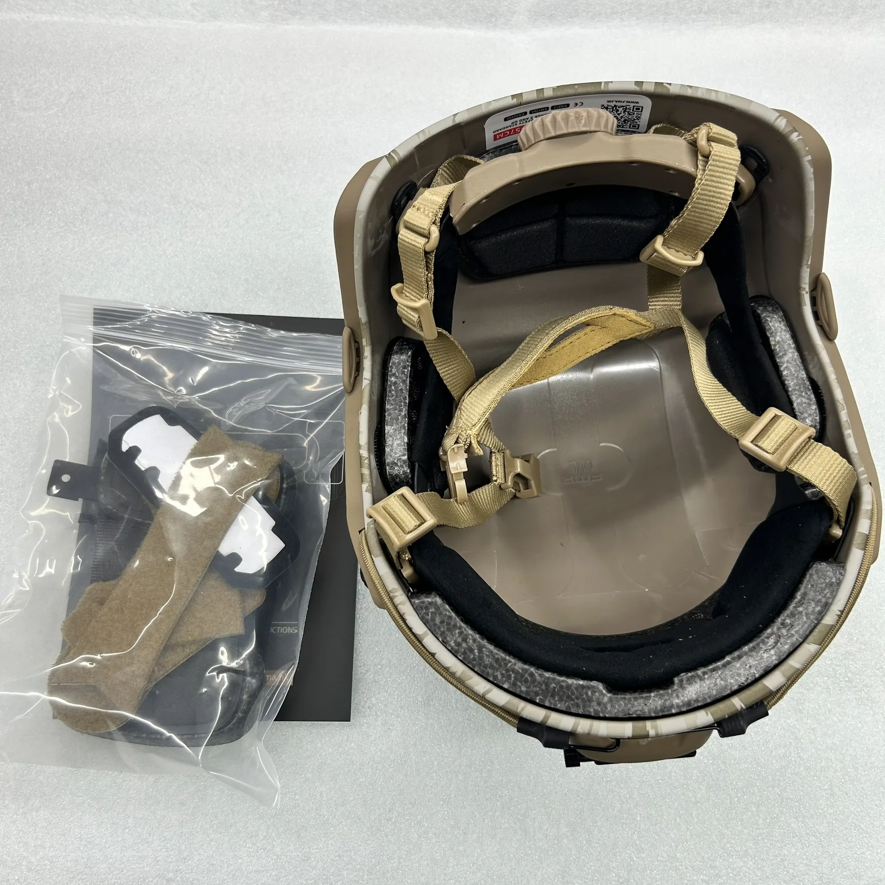 Фото Тактический шлем для страйкбола MA Digital Camo Marine Spuer High-Cut AOR1 AOR2 №1