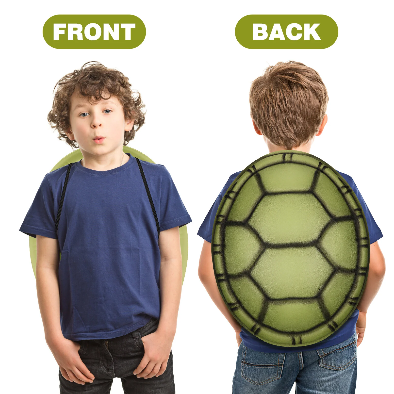 

2 Pcs Halloween Toy For Kids Shells Cosplay Simulation Tortoise Shells Performance Photo Props for Kids Adults