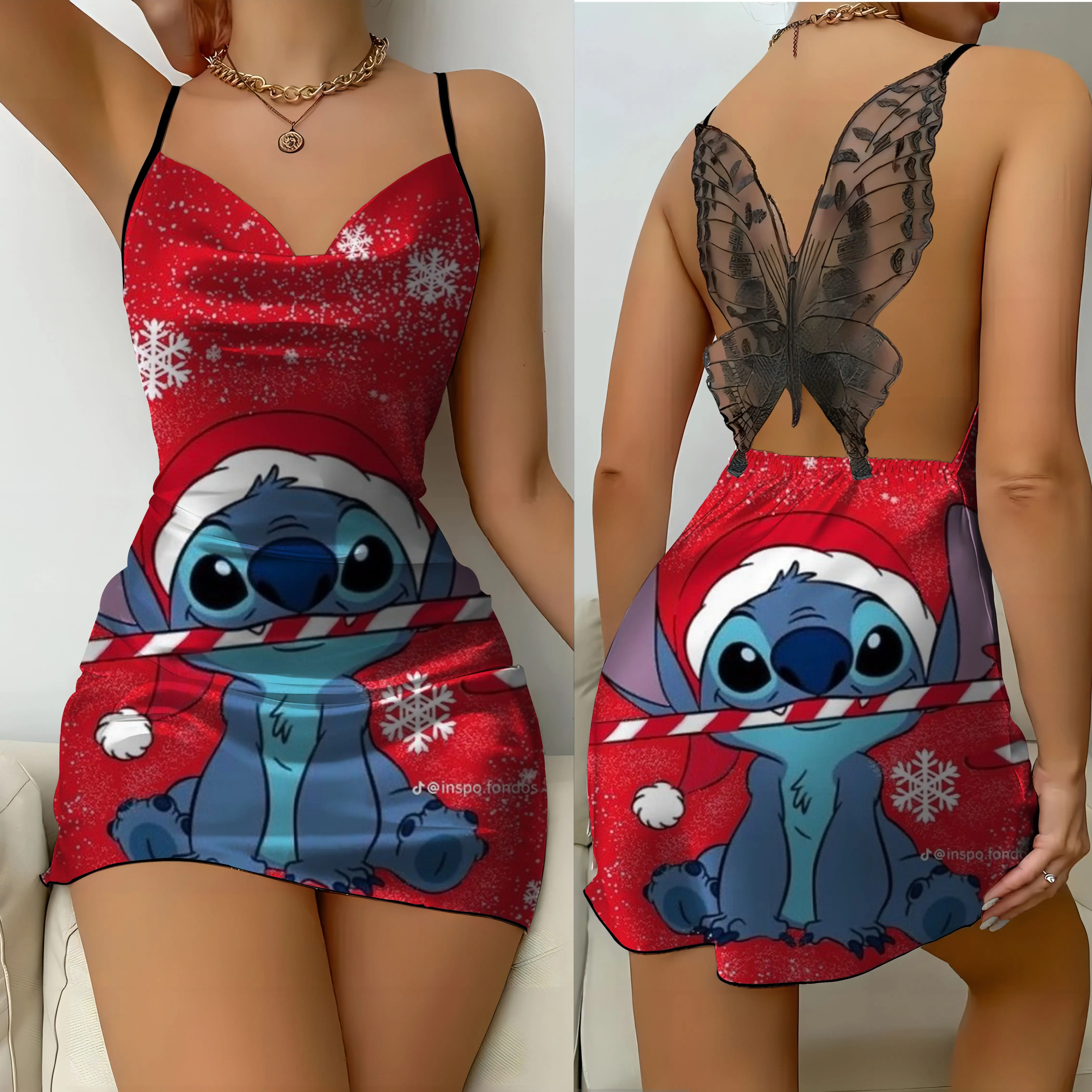 Пикантные платья мини-платье пижама юбка диснеевские атласные Модные женские