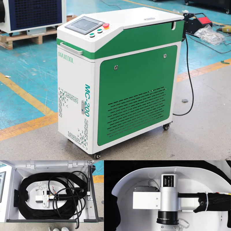 Фото Лазерная установка Maxcool 200W/300W для удаления ржавчины и очистки от граффити и следов дыма (импульсный волоконный лазер) №1
