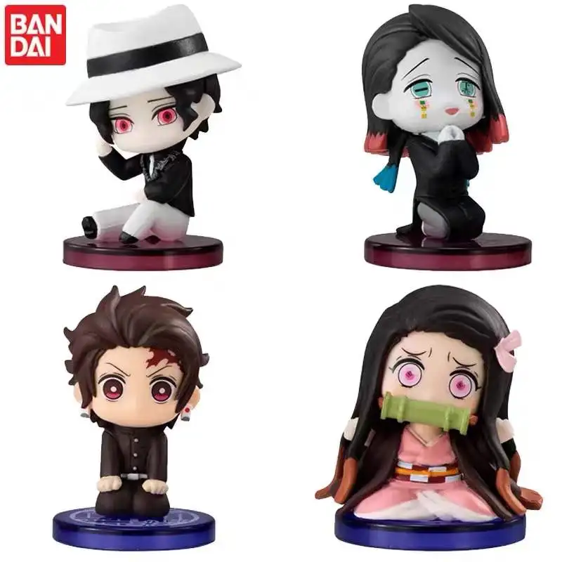 

100% оригинальная игрушечная фигурка Bandai Gashapon Demon Slayer: Kimetsu No Yaiba Сидящая кукла Vol.6 Kamado Tanjirou & Kamado Nezuko ..