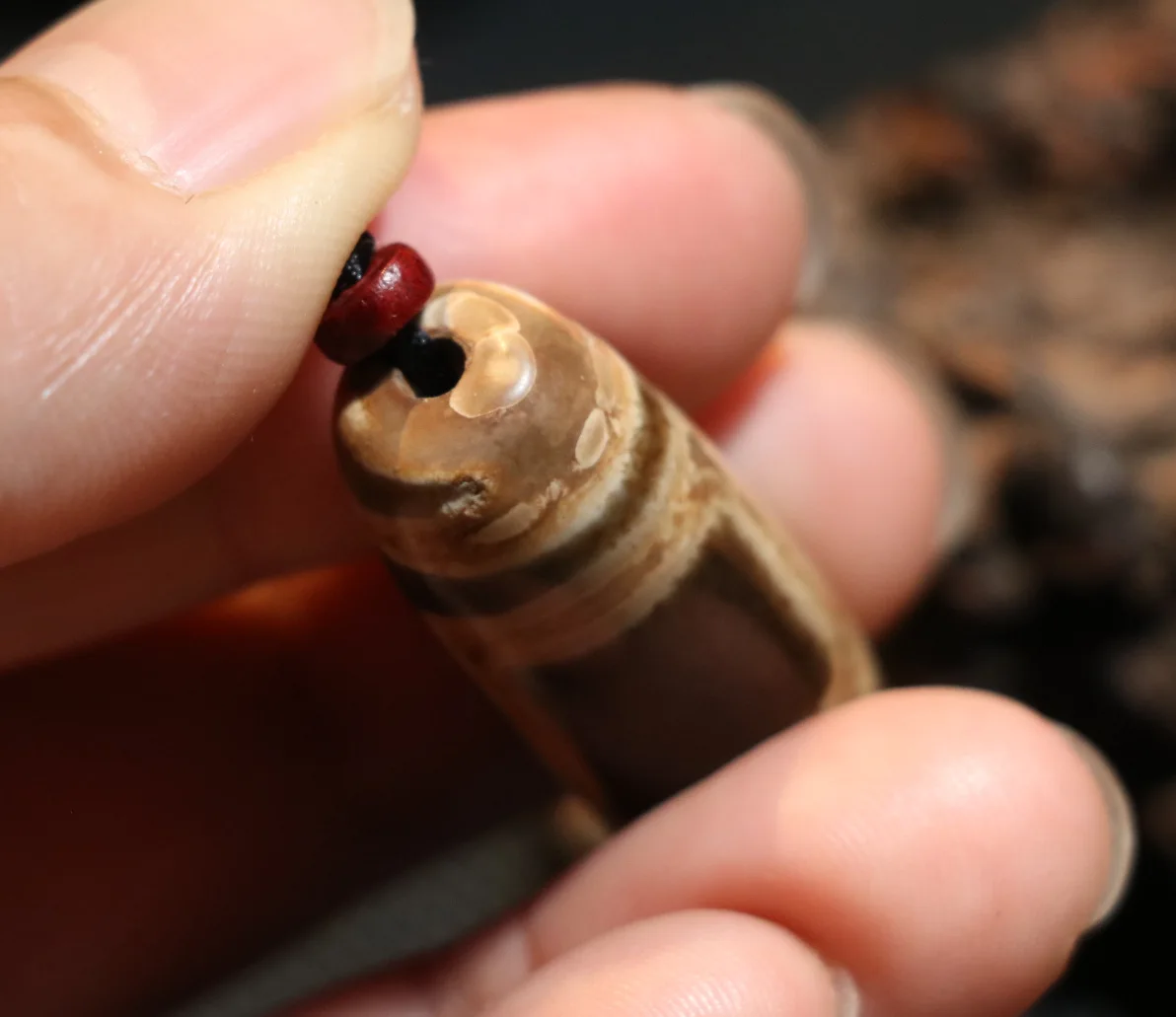 Магическая энергия старинного тибетского агата "Небеса и Земля", символ гармонии dZi бус, подходящих для браслета-тальсмана города времен.