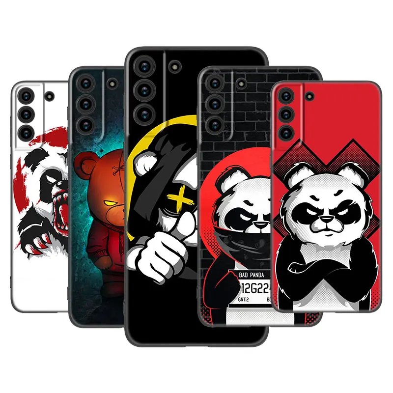 Плохой чехол для телефона с изображением медведя панды Samsung Galaxy S22 Pro S21 S20 Ultra FE S10