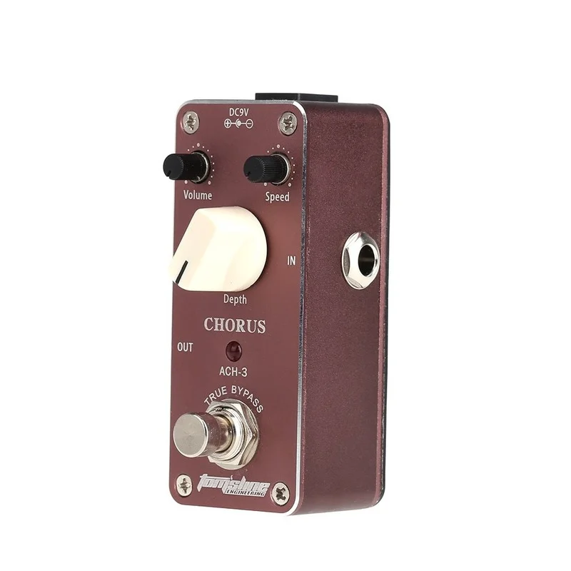ACH-3 Mini Chorus Electric Guitar Effect Pedal with Fastener Tape Aluminum Alloy Housing True Bypass