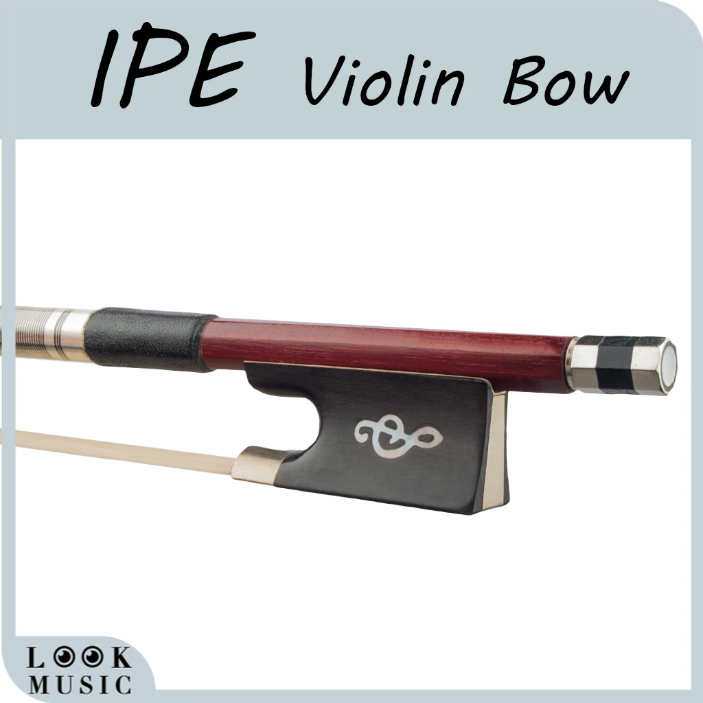 

IPE 4/4 бант для скрипки, IPE, круглая палка, эбеновая лягушка, горка] монгольский конский волос, хорошо балансирует