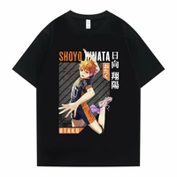 japanese anime haikyuu hoyo hinata portrait graphic print t shirt men women fashion trend tshirt short sleeve summer mens tees