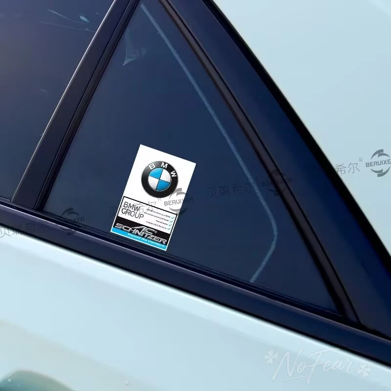 Фото 1 шт. для BMW M Power I3 G08 F15 F16 G20 E34 F94 F95 G30 G11 G12 E36: Статическая наклейка на стекло автомобиля, декоративная эмблема, виниловая наклейка №5