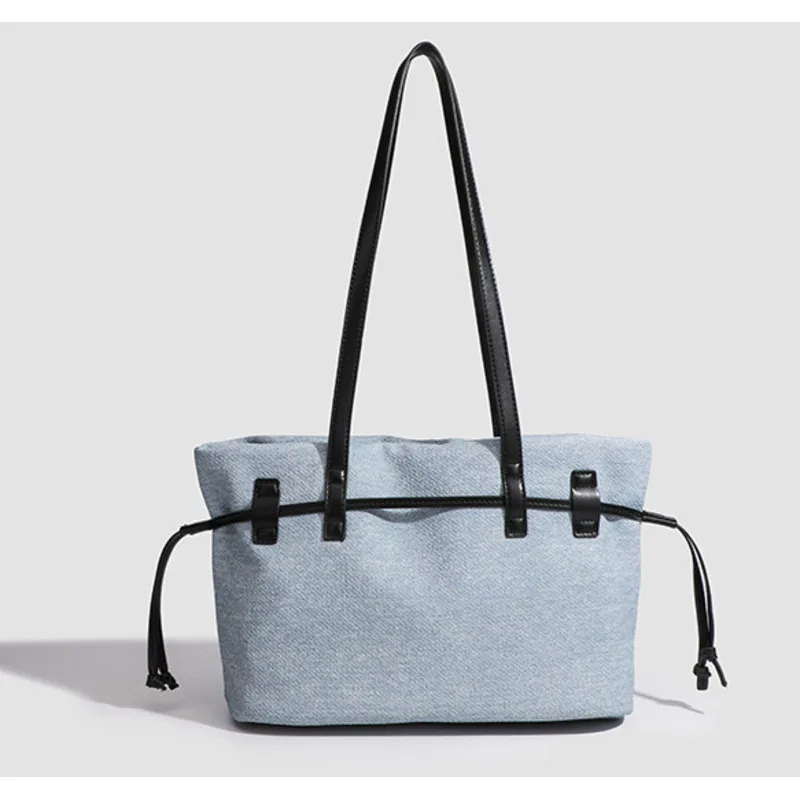 Дизайнерская роскошная сумка-тоут из денима Универсальная Портативная Сумочка