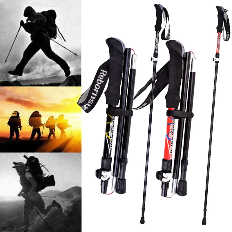 

1 пара, телескопические складные палки из алюминиевого сплава