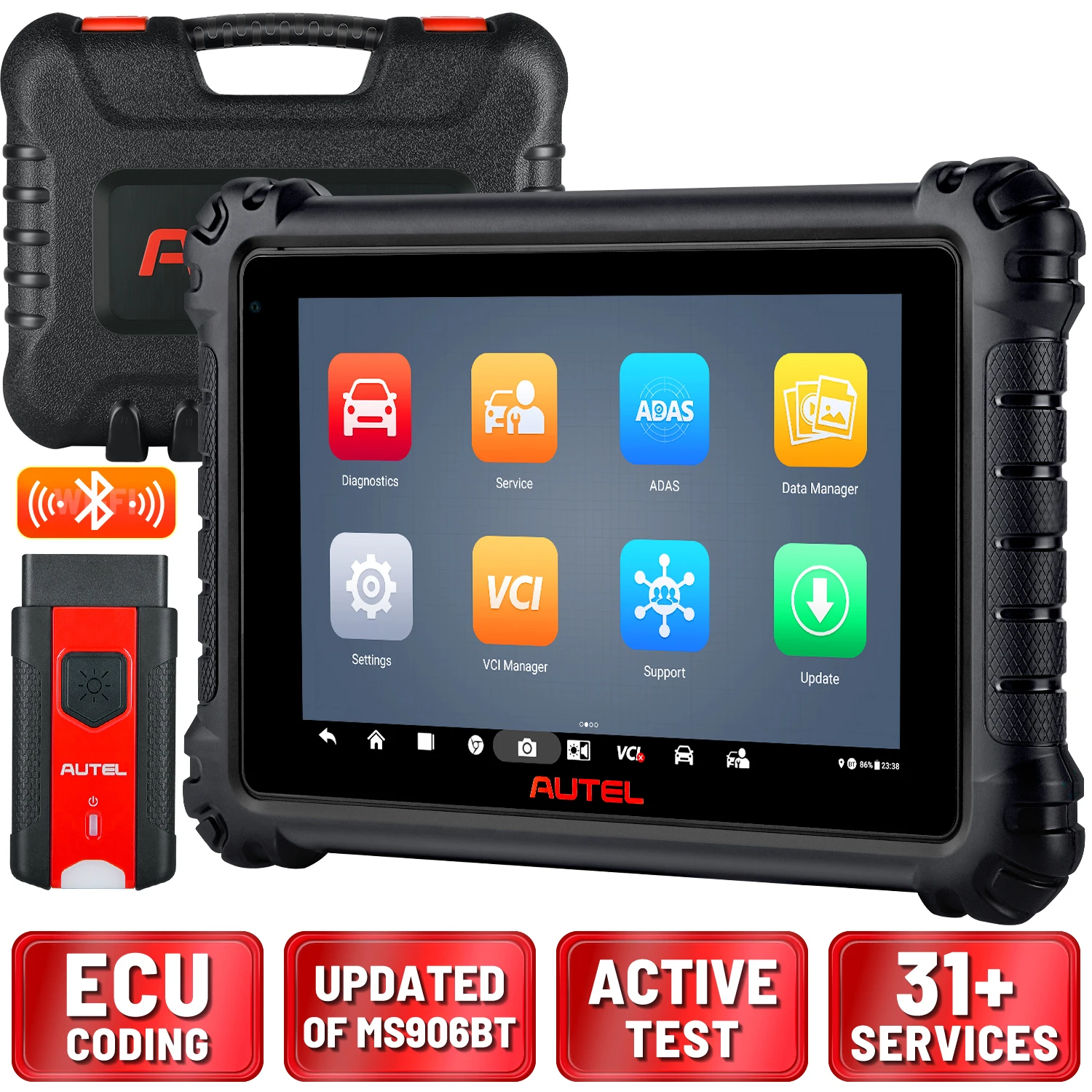 

Автомобильный диагностический сканер Autel MaxiSys MS906PRO, новое обновление MS906BT с лучшим оборудованием, такая же функция, как MK906PRO