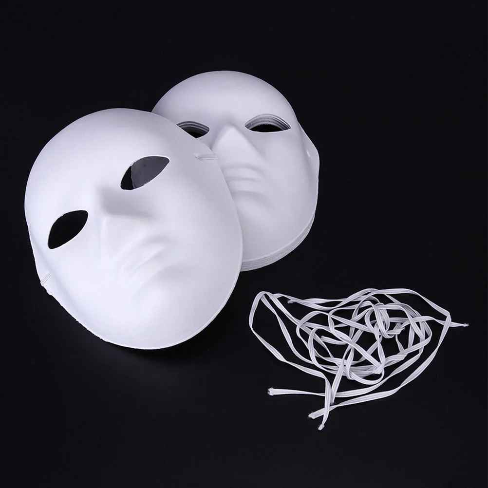 

Masks Mask White Party Blank Paintable Diy Paper Plain Cat Venetian Dance Unpainted Cosplay Masquerade Painting Face Animal Half