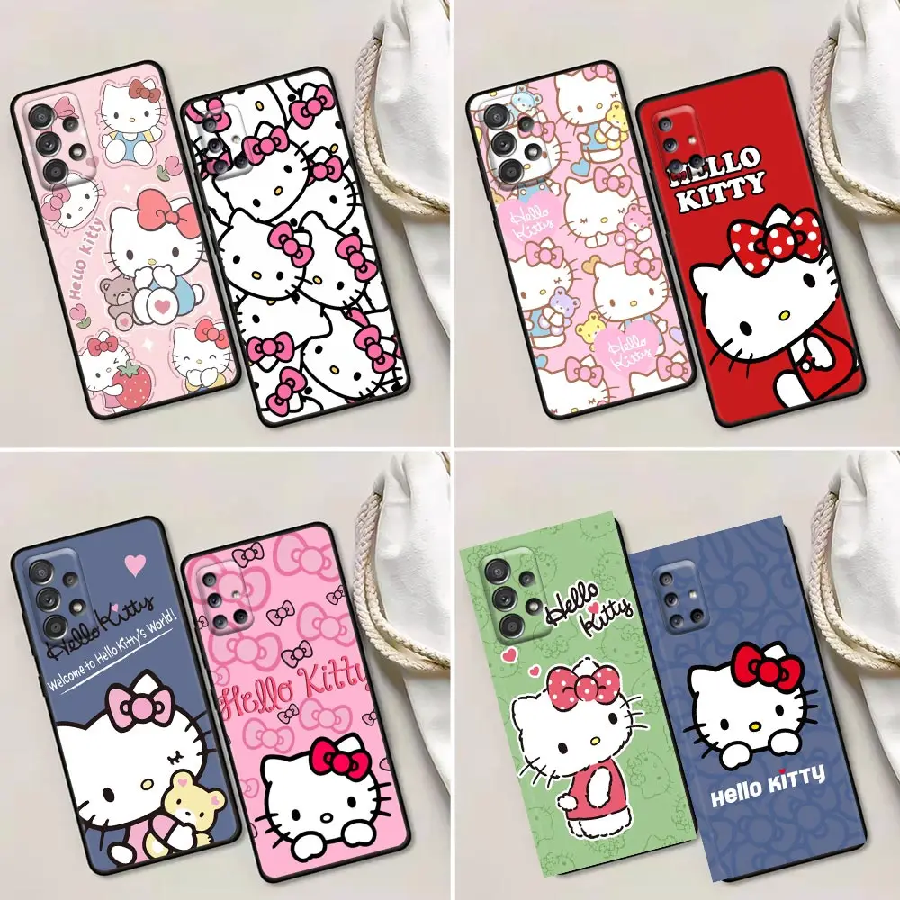 

Cartoon Cute Hello Kitty Case For Samsung Galaxy A52 A72 A90 A80 A73 A71 A70 A60 A54 A53 A51 A50 A42 A34 A33 A32 A23 A22 Cover