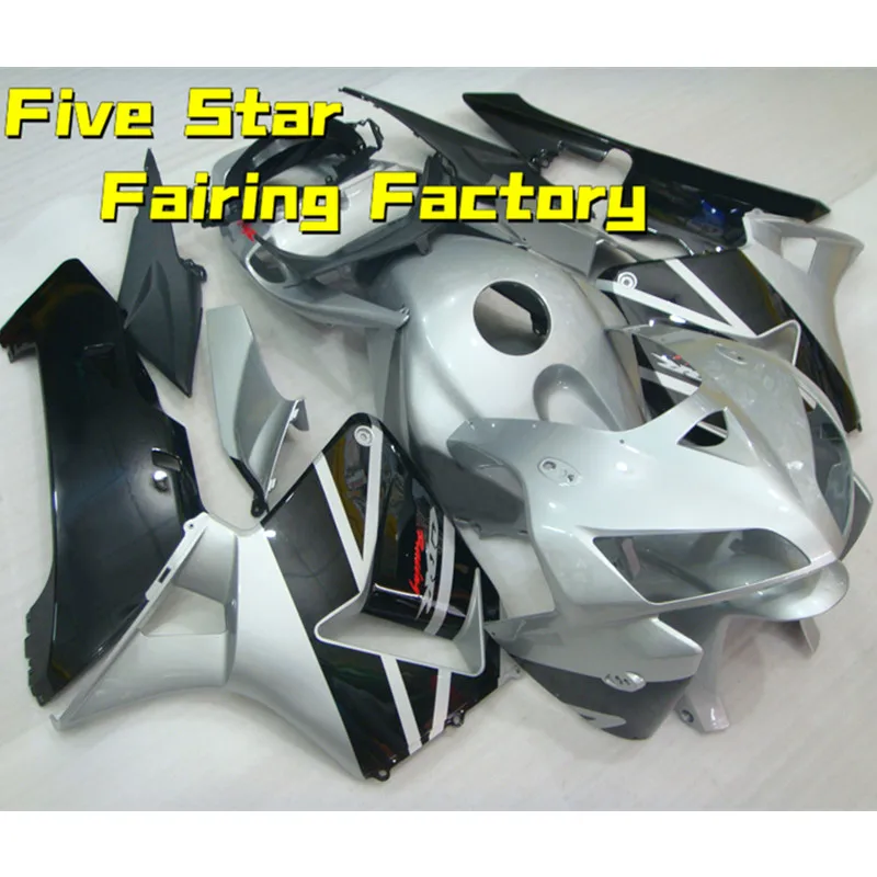 

Комплект обтекателей для мотоцикла Honda CBR 600 RR 2005 2006 кузов CBR600RR 05 06 инъекция 600RR F5 Расширенный чехол серебристо-черный
