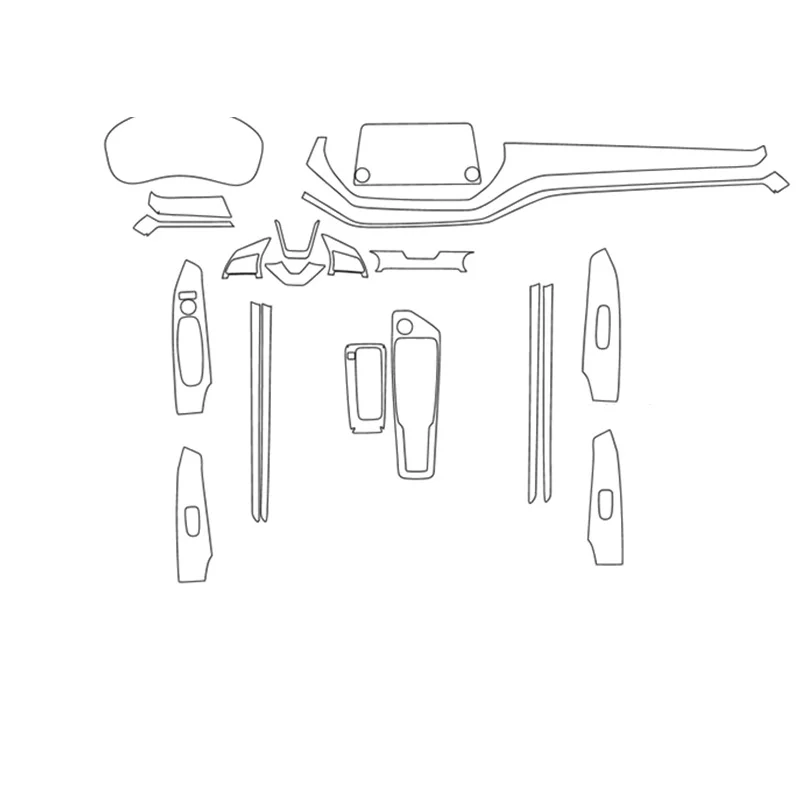 

TPU for Nissan Teana Transparent Protect Film Car Interior Sticker Central Control Gear Door Air Navigation Steering Wheel Panel