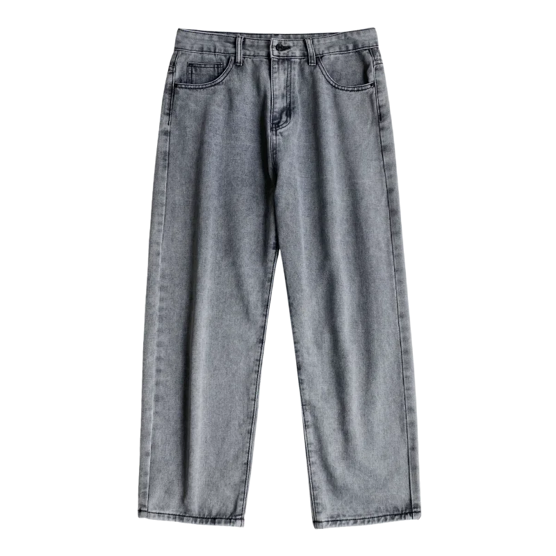 EOENKKY/2022 New Street Casual Baggy Jeans Men's Korean Fashion Hip Hop Straight Wide Leg Trousers plus size Men's Harem Pants