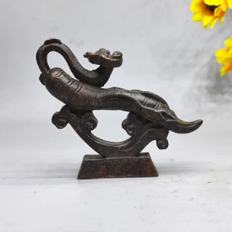 Бронзовый Стиль Ретро Резные Маленькие Украшения С Женьшенем Деревянная Игрушка