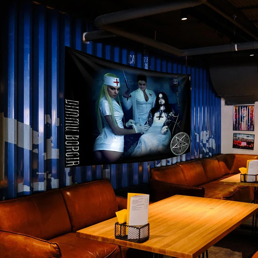 Норвежская симфоническая черная металлическая лента гобелен Dimmu Borgirs рок музыка