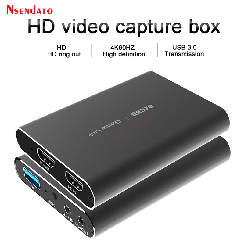

Карта видеозахвата 4K USB 3,0 HDMI, 1080P, 60 кадров/с, с HDMI на USB