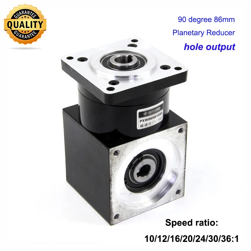 

Выход отверстия 90 градусов, прямоугольный планетарный редуктор Nema34, коэффициент скорости 10: 1 12: 1 16: 1 20:1 30:1 36:1 для шагового двигателя Nema34