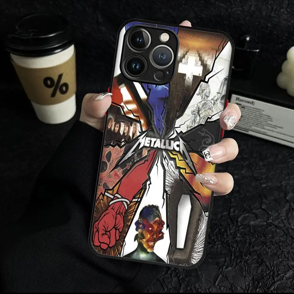 Чехол для телефона M_metallicaes iPhone 16 Pro Max 15 14 13 12 X XR XS XSMAX 8 7 Plus чехол-скраб с ощущением